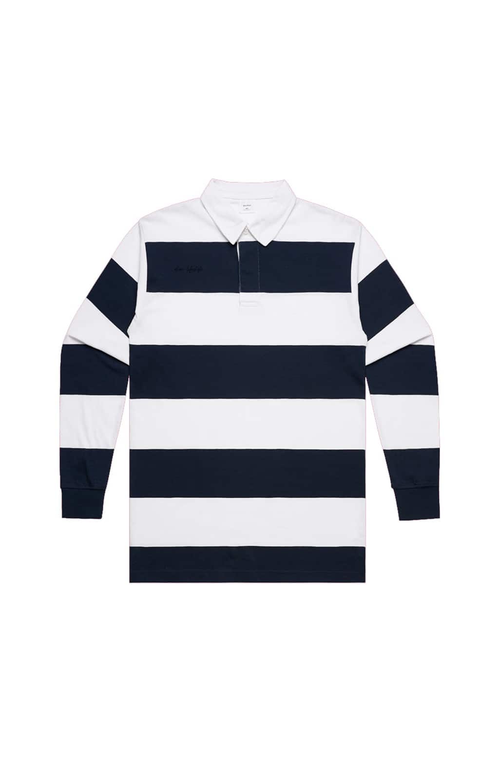 White/Navy Rugby Stripe Jersey